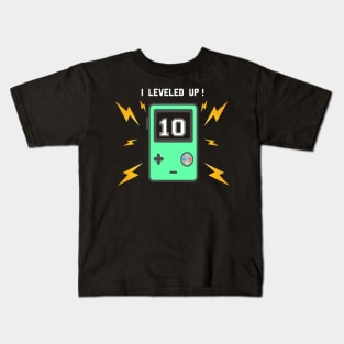 I leveled up 10 years old video games Kids T-Shirt